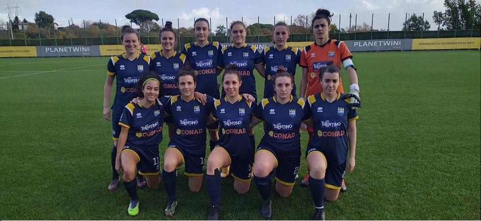 Calcio serie B femminile, il Trento spaventa la capolista Lazio